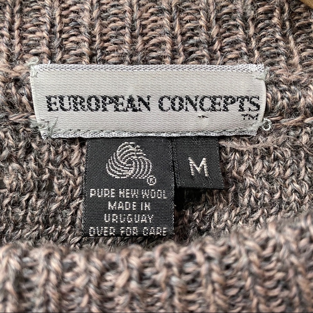 Vintage Pure New Wool Chunky Knit Sweater - Picture 6 of 14